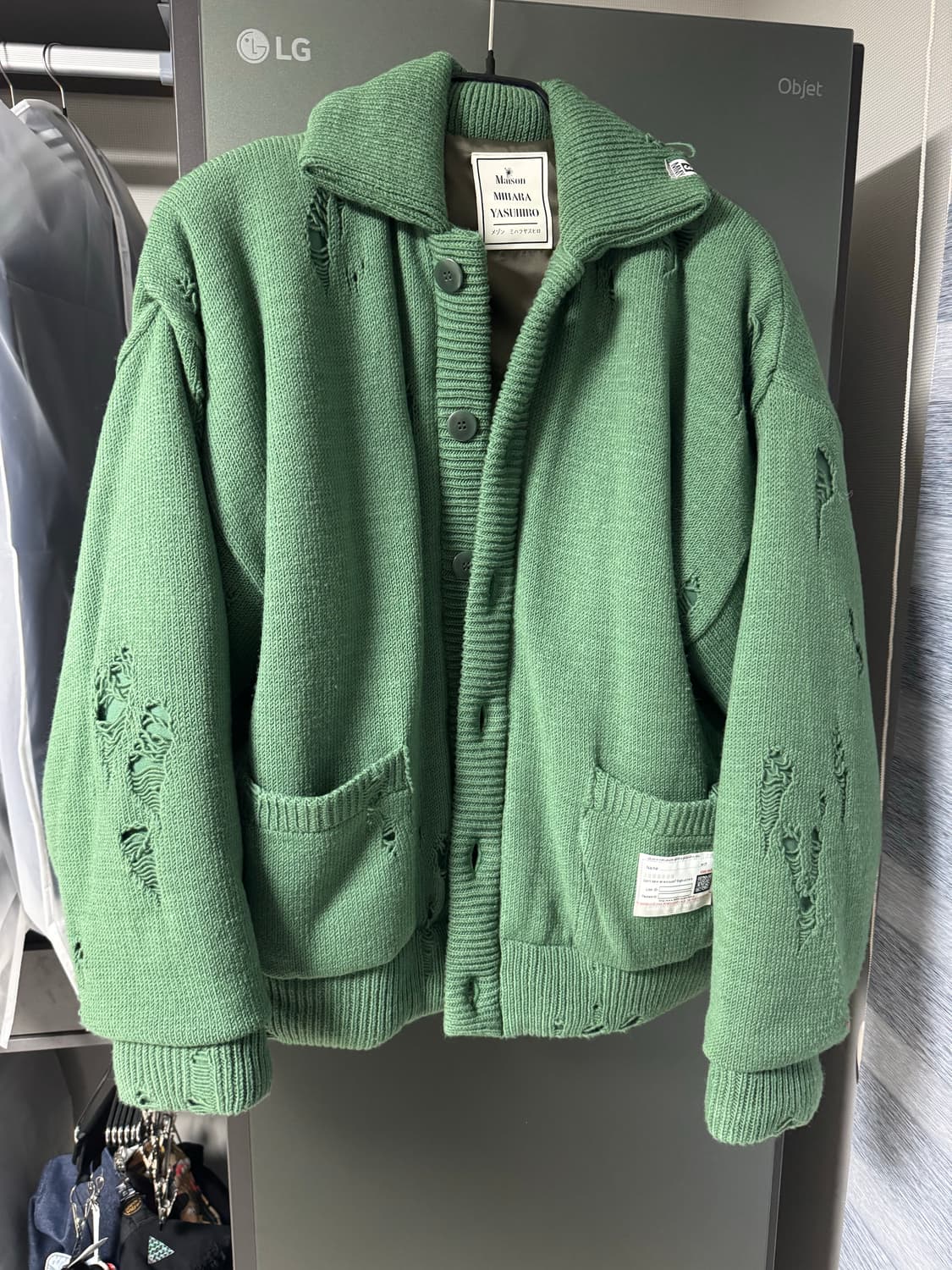 [46] 미하라야스히로 패디드 가디건 상품이미지1