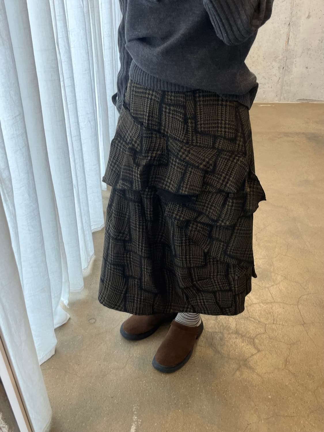 SENSOUNICO 레이어드 프릴 스커트 상품이미지8