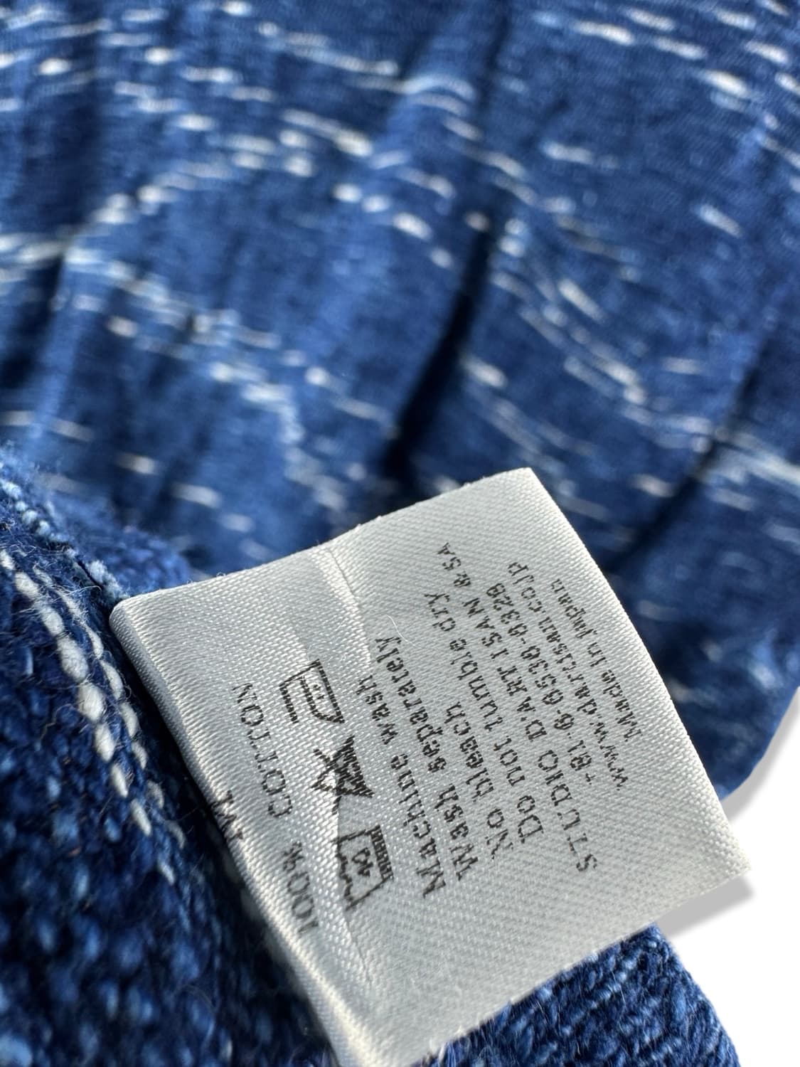 스튜디오 다치산 인디고 카스리 루프휠 티셔츠1938 상품이미지5