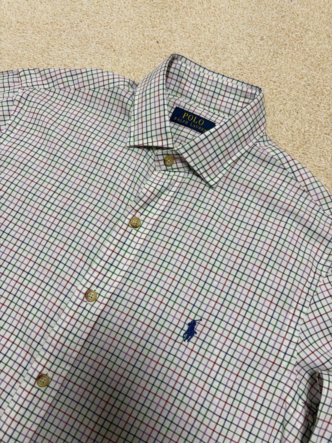 100) 폴로 랄프로렌 체크 셔츠 긴팔 상품이미지3
