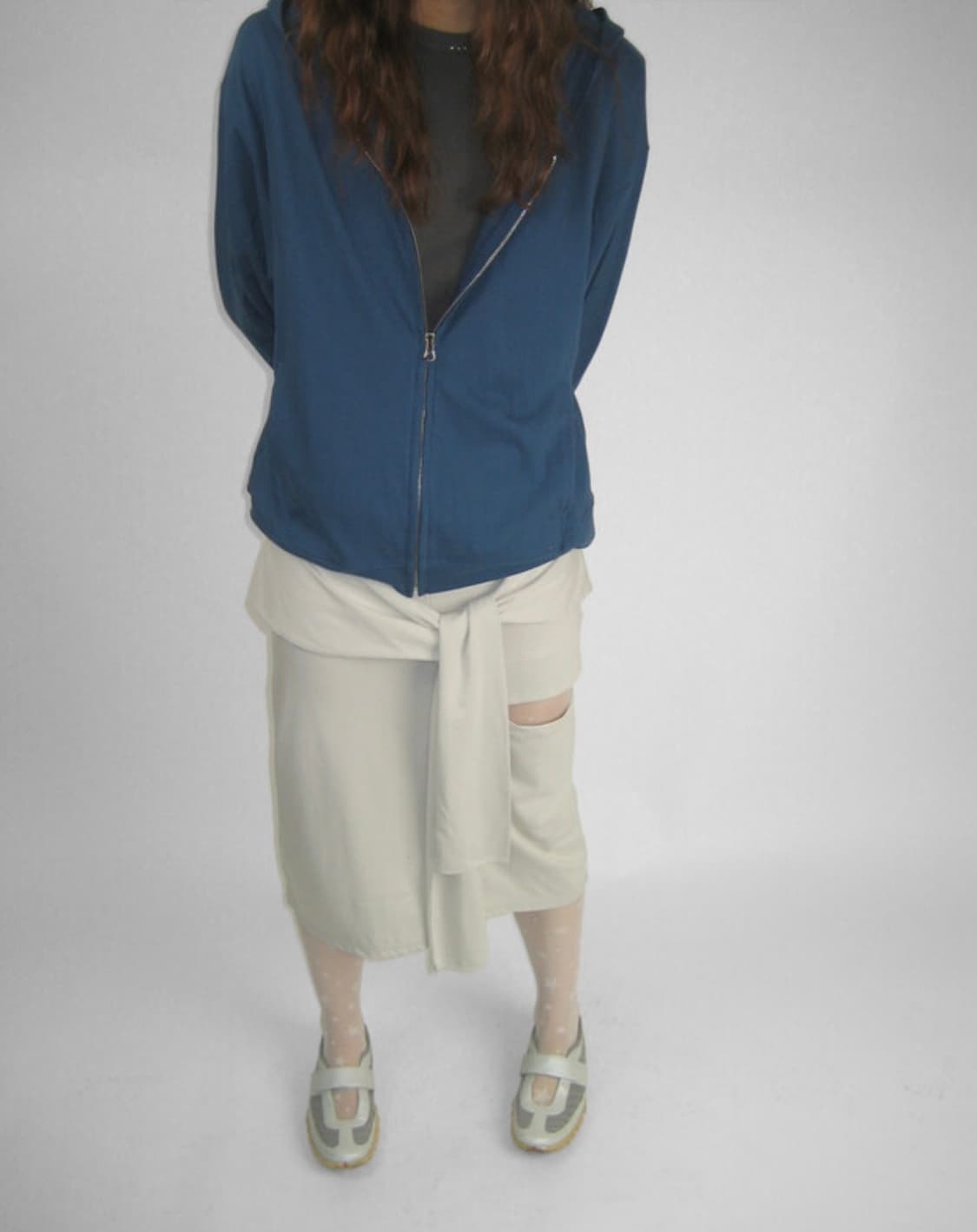 타이드 밴딩 미디스커트 상품이미지1