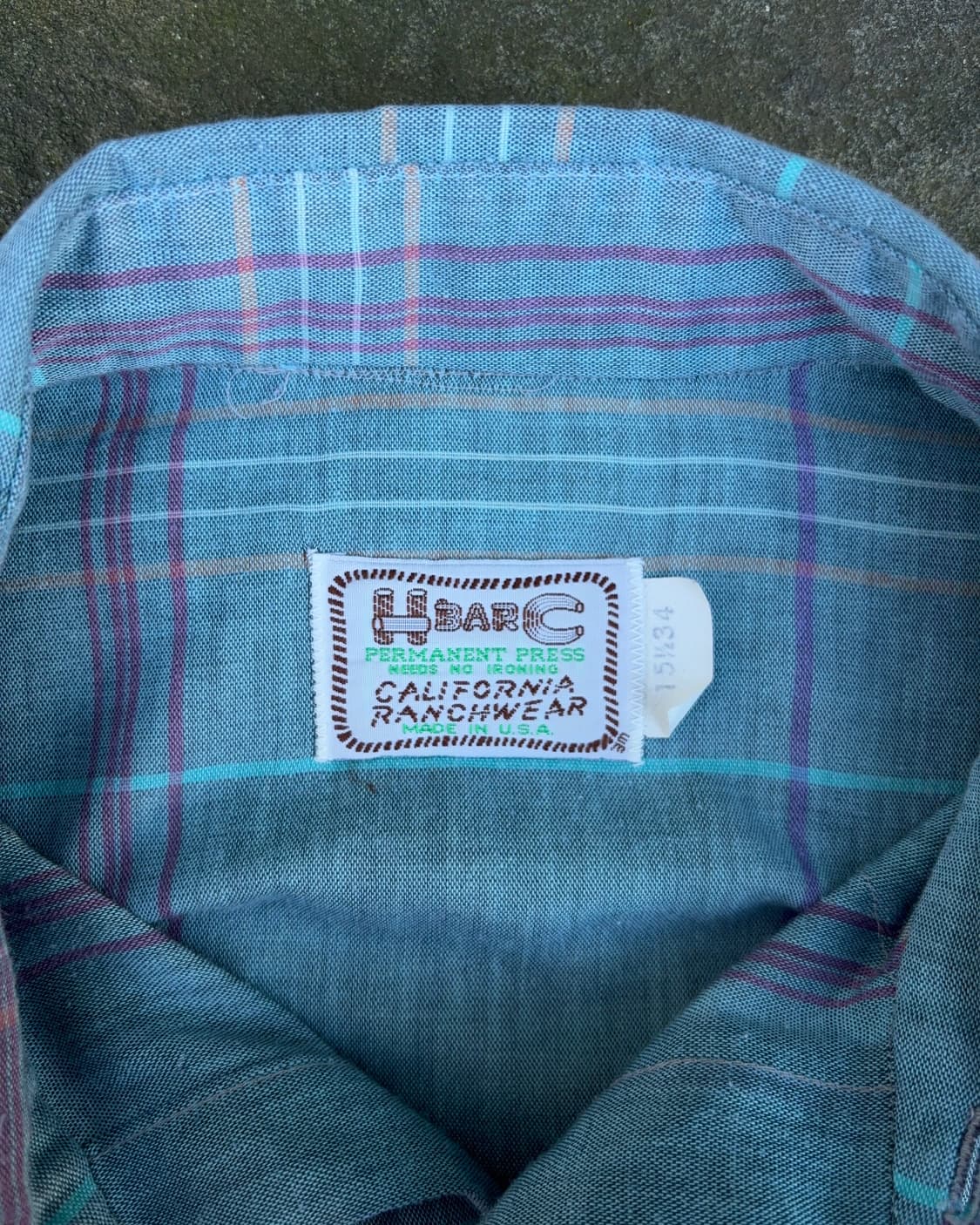 60~70s USA 에이치바씨 H Bar C 웨스턴 셔츠 상품이미지10