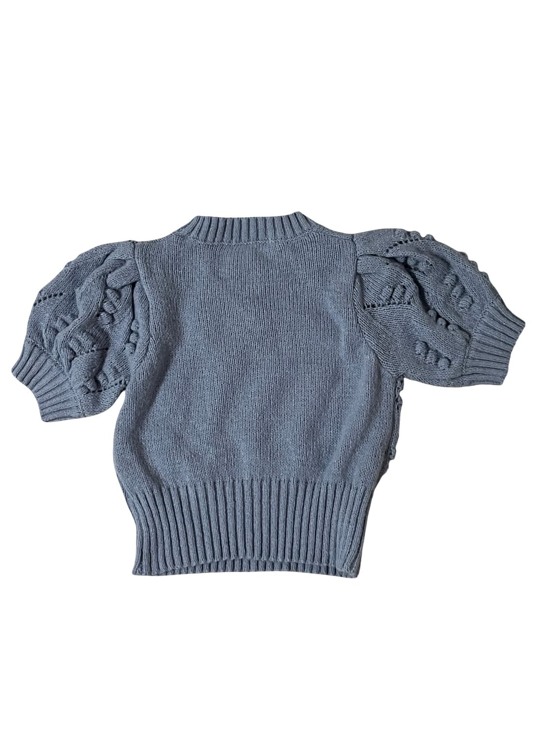 퍼프 소매 암워머 크롭 니트 상품이미지5