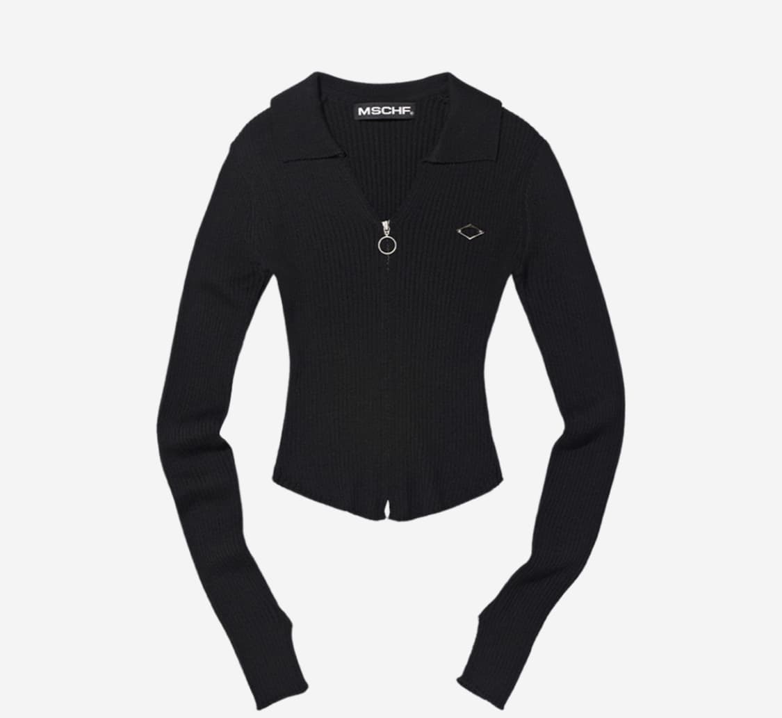 Mischief Knitted Long Sleeve Shirt Black 상품이미지1