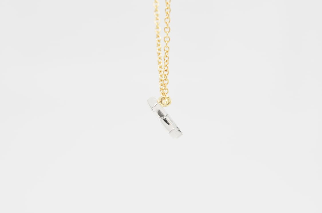 티파니앤코 키싱 9P 천연다이아몬드 18K 옐로우골드 펜던트 목걸이 상품이미지4