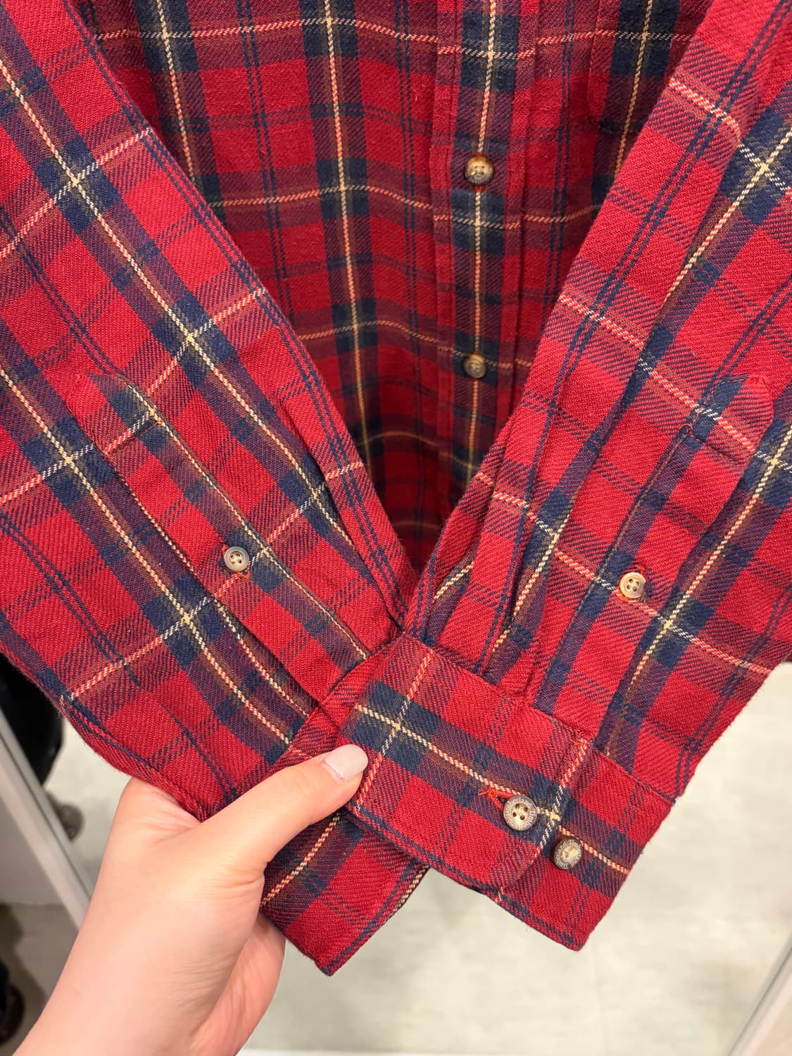 00s Timberland 팀버랜드 플란넬 체크 셔츠 상품이미지4