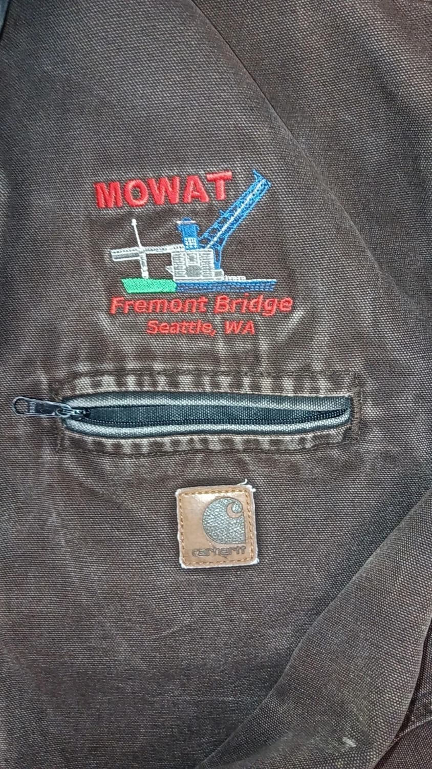 칼하트 J97 디트로이트 모왓 프리몬트 브리지 커스텀 자켓 다크브라운 상품이미지4