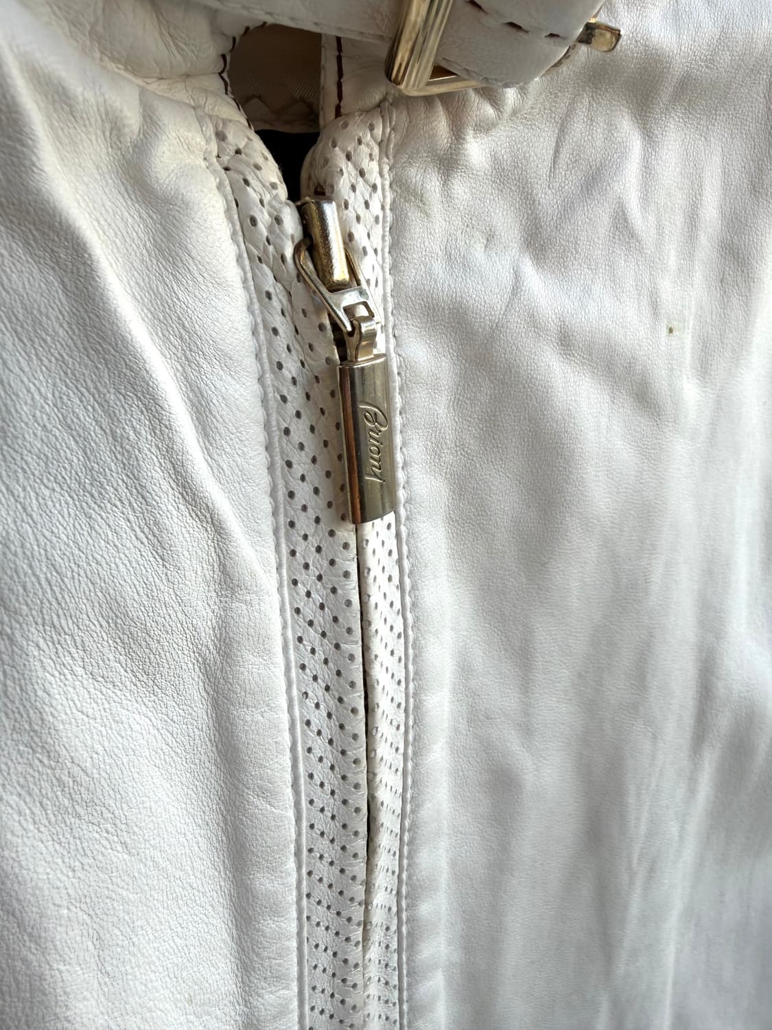 50/ 브리오니 화이트 리얼레더 자켓 상품이미지6