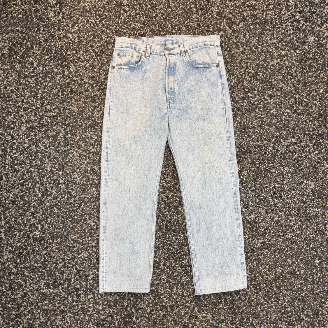 90s 리바이스 501 블리치 워싱 데님 made in USA (32) 상품이미지1