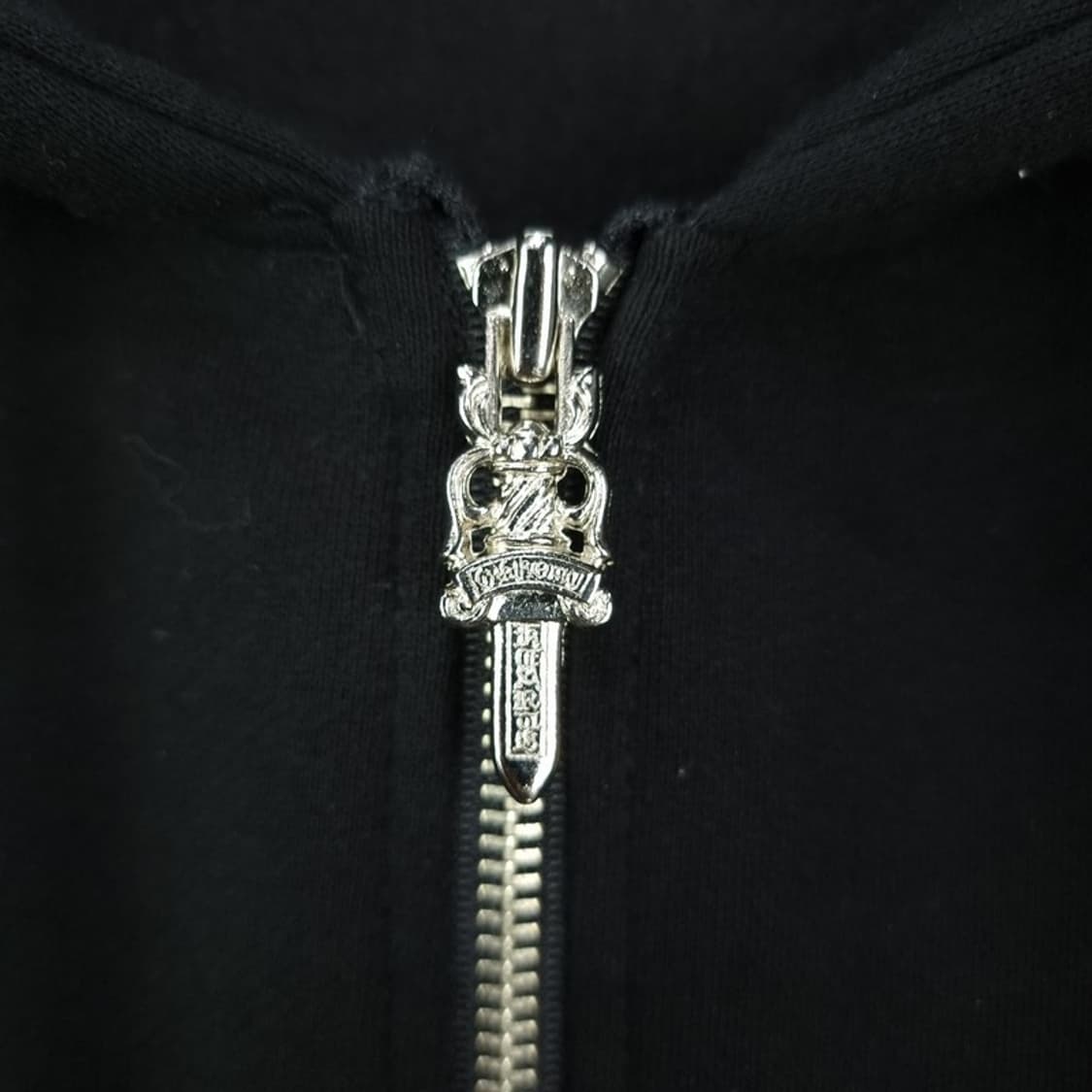 [빈티지] Y2K 그래픽 프린팅 후드 집업 블랙 M18701 상품이미지6