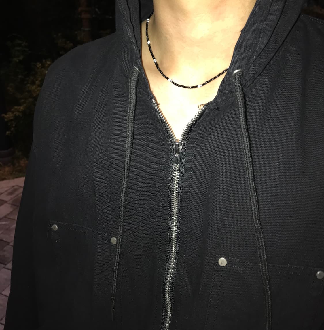 Ellavo simple black beads necklace 상품이미지5