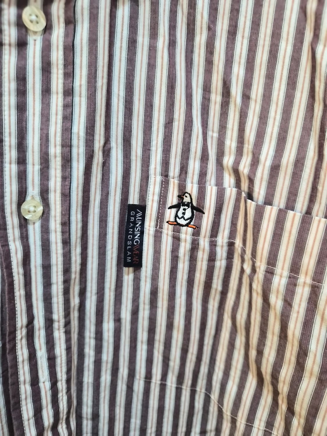 M/95) 먼싱웨어 반팔 스트라이프 셔츠 팝니다 상품이미지3