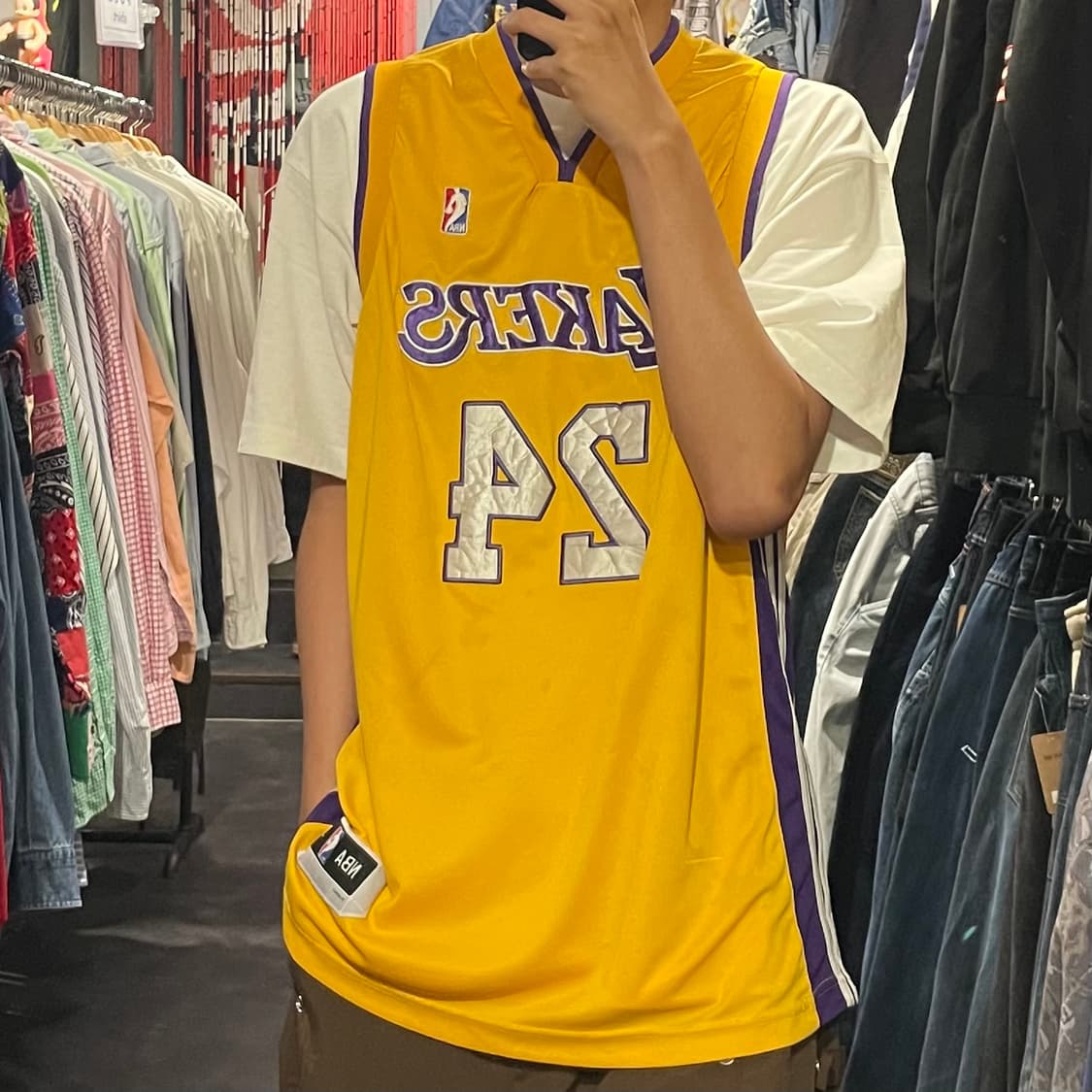 [IM] NBA  레이커스 옐로우 농구 나시 상품이미지5