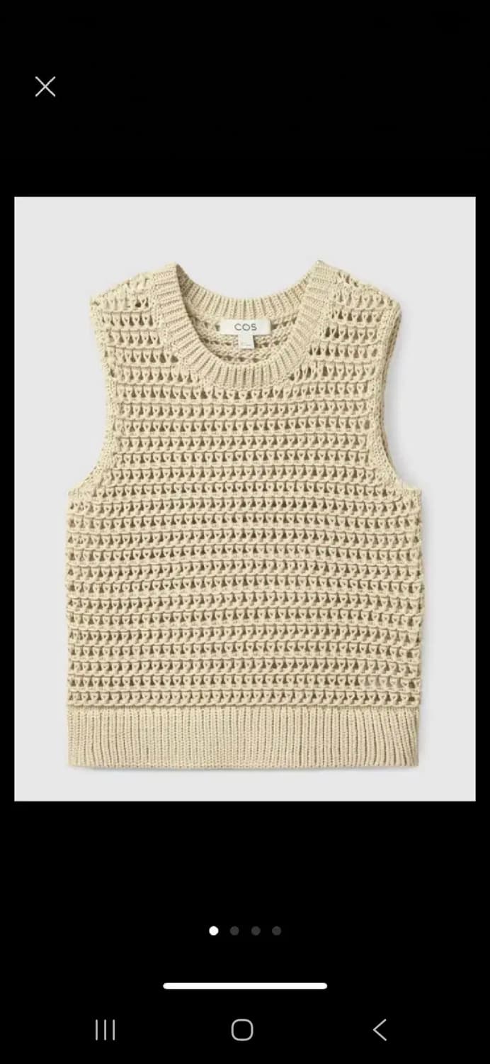 COS 코스 크로셰  청키 니트 베스트 상품이미지1