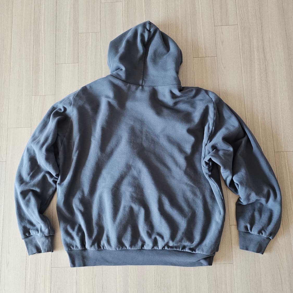 XXL 2XL 이지 YZY 집업 후드 다크 그레이 3회착 110 115 상품이미지3