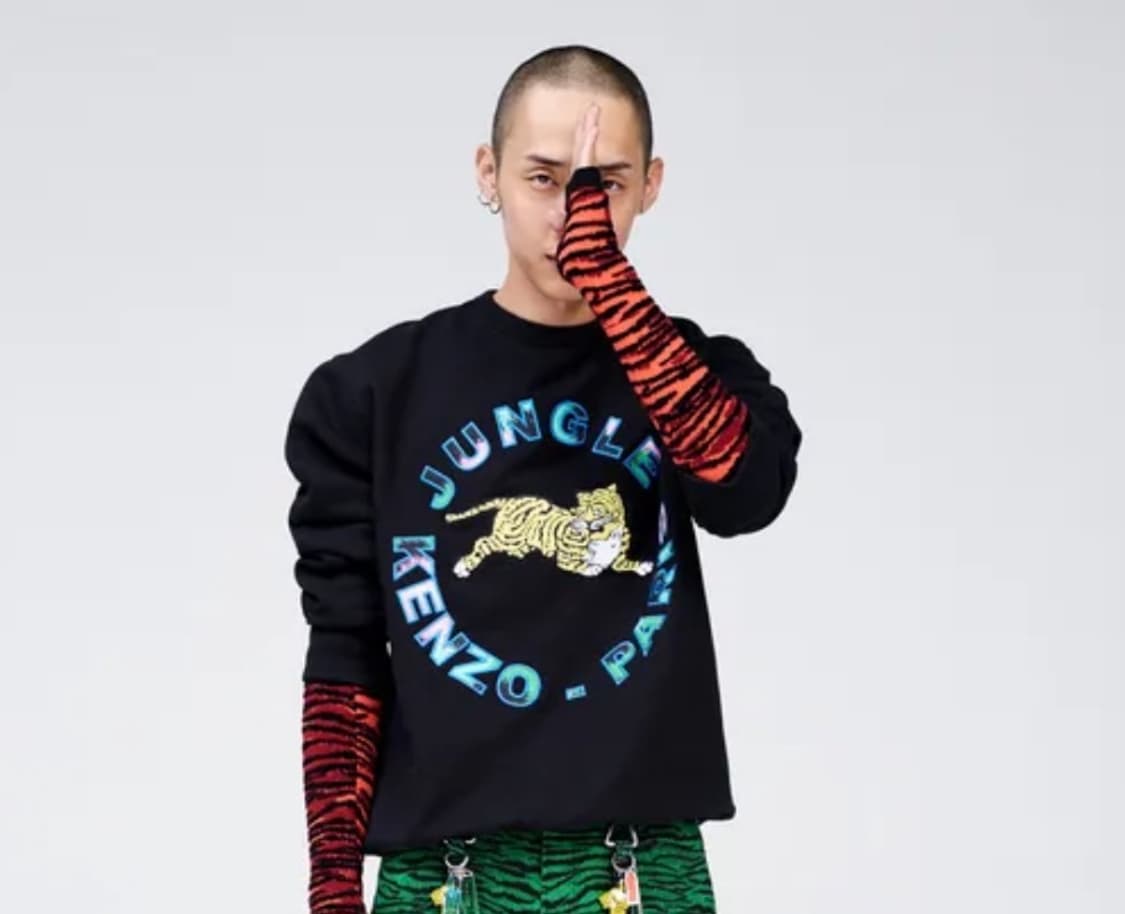 H&M x 겐조 콜라보 맨투맨 (M) 상품이미지6