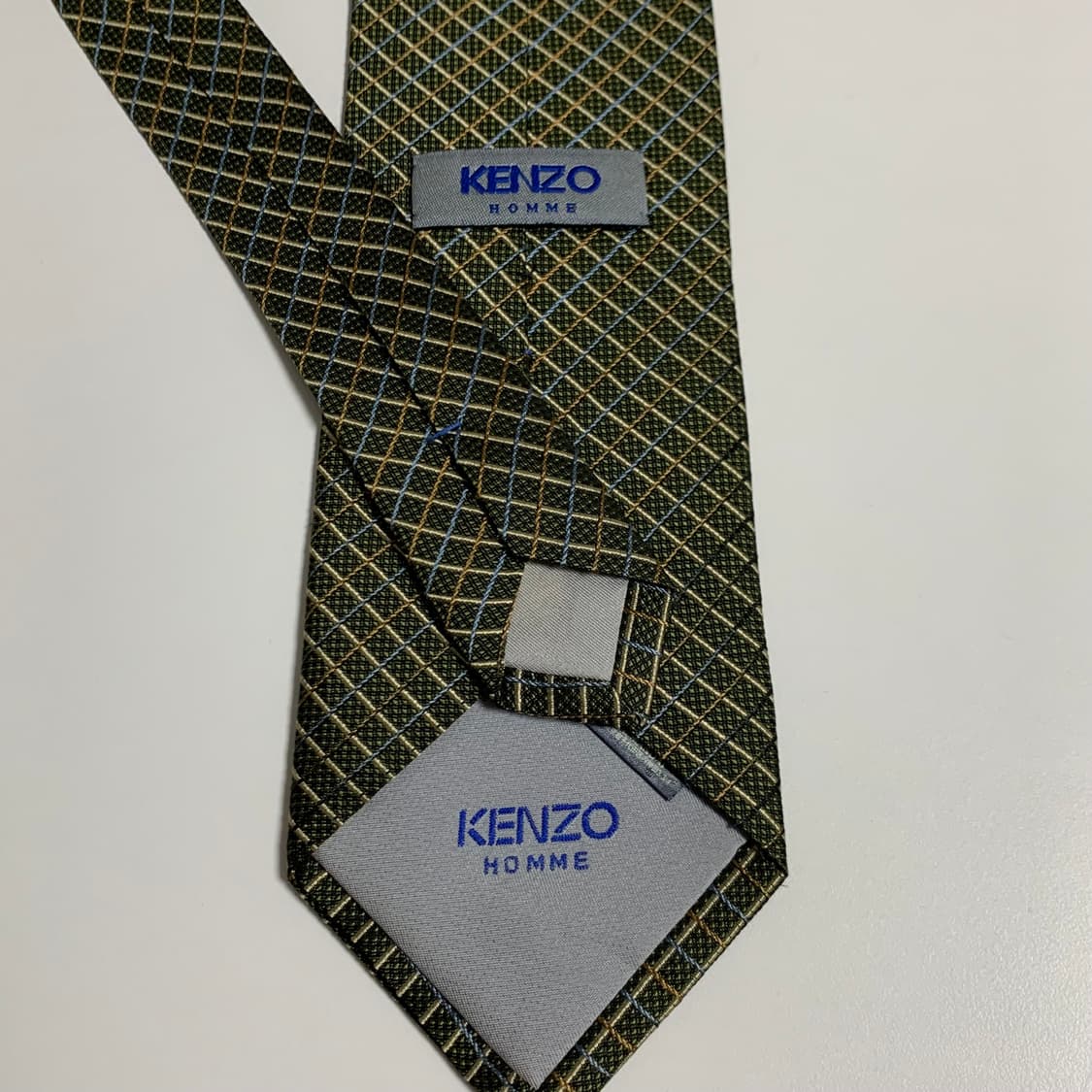 겐조(KENZO) 체크넥타이 명품 100실크 A+등급 상품이미지9