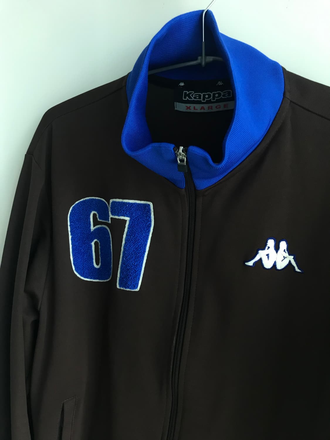 카파 브라운 블루 집업 져지 희귀매물 XL 상품이미지1