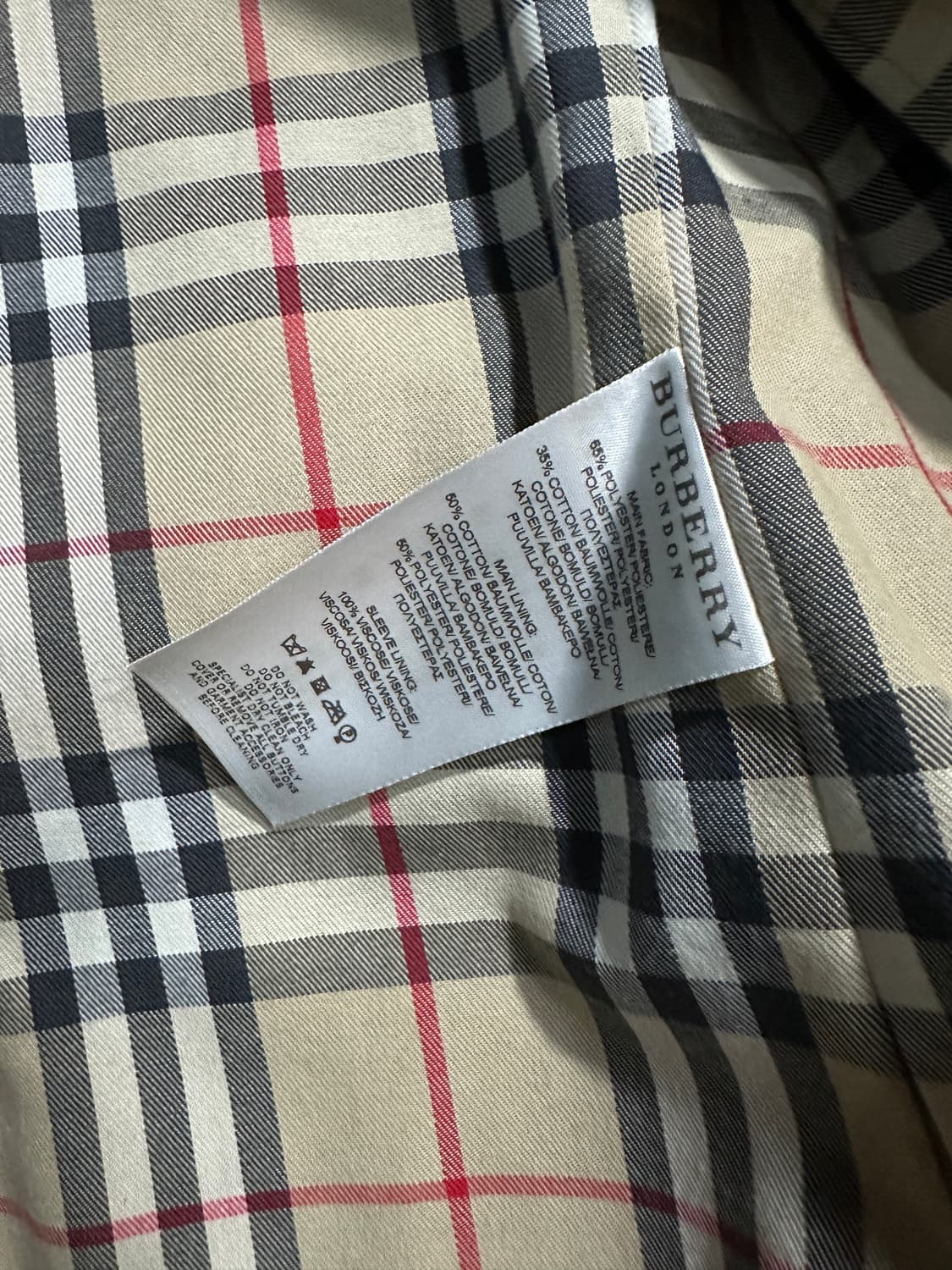 버버리 노바체크 트렌치코트 블랙55 상품이미지5