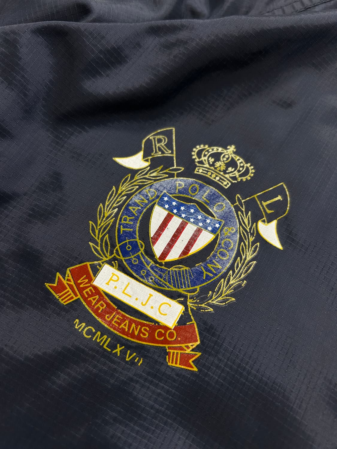 폴로 랄프로렌 히든후드 빅포니 네이비 바람막이 XL 상품이미지5