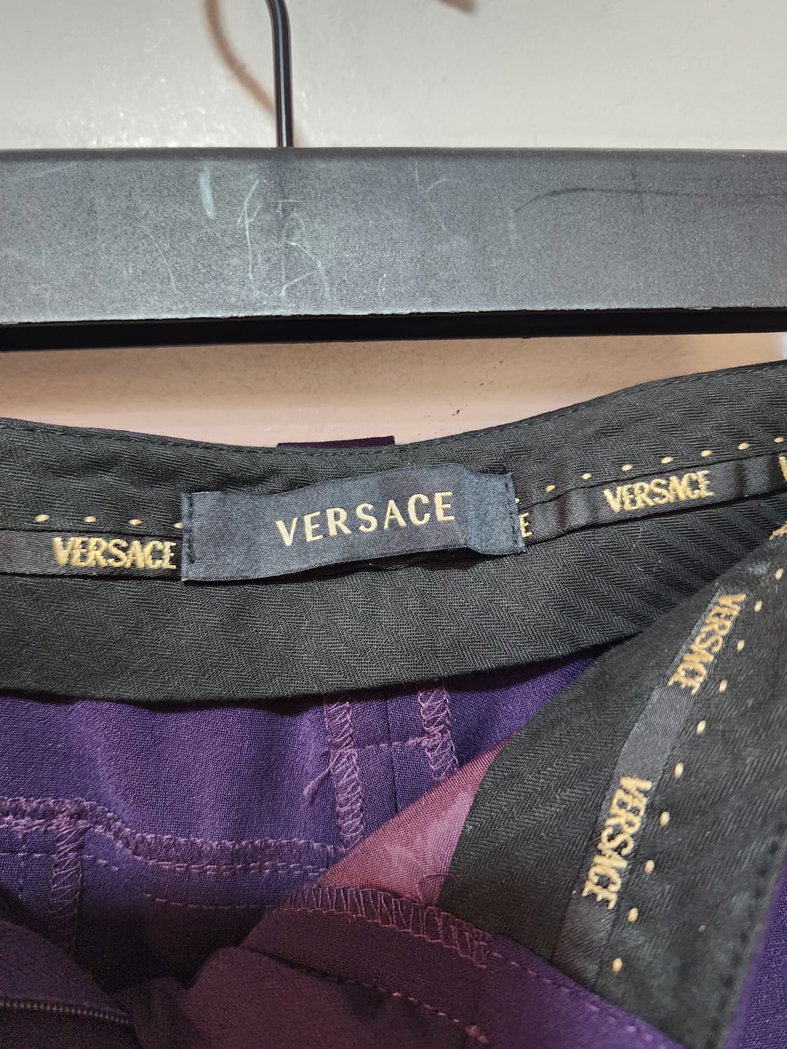 Versace 여성 퍼플 슬랙스 상품이미지5