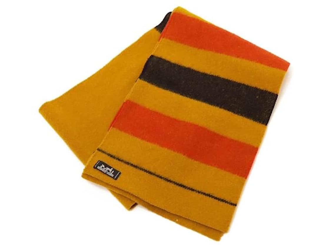 90’s 에르메스 로카바르 블랭킷 레인울 머플러 상품이미지6