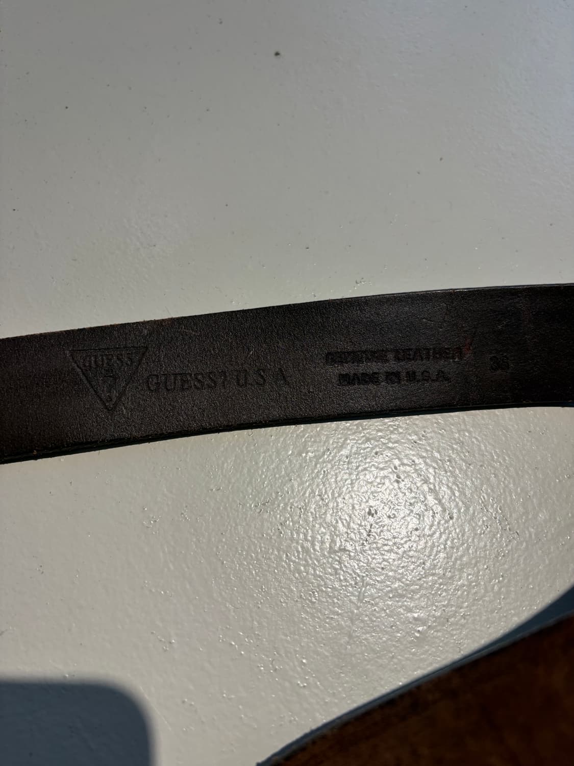 Guess USA 러기드 메탈 레더 벨트 상품이미지4