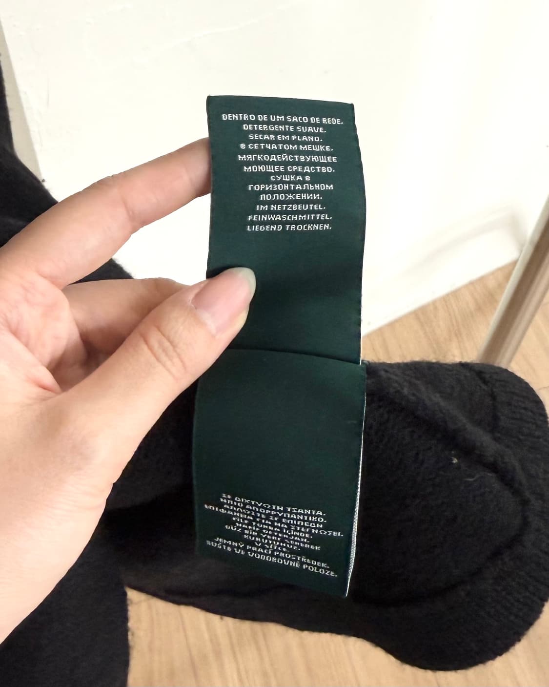 랄프로렌 블랙 울 케이프 버튼업 코트 상품이미지9