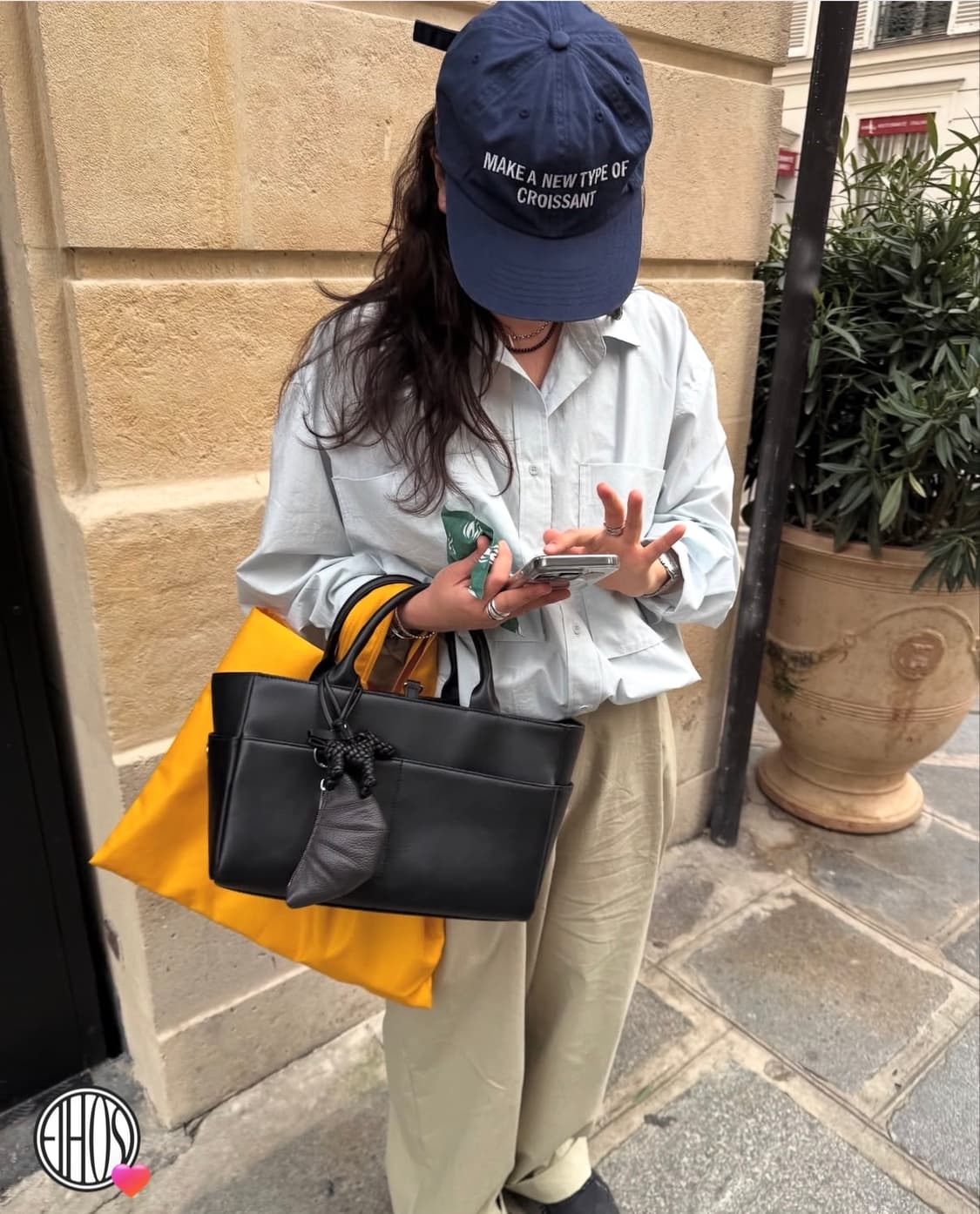 새상품) 에토스 크로와상 볼캡 네이비 상품이미지6