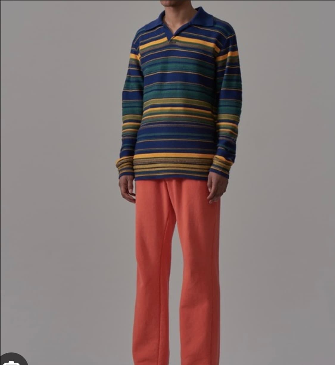 BED JW FORD 베드포드 멀티컬러 단가라 Rigger니트 상품이미지1