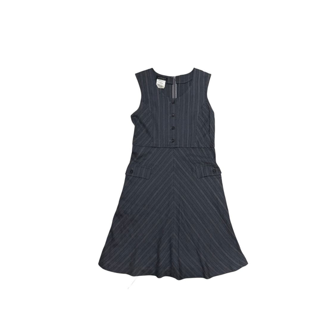 ATSURO TAYAMA 핀스트라이프 슬리브리스 원피스 상품이미지1