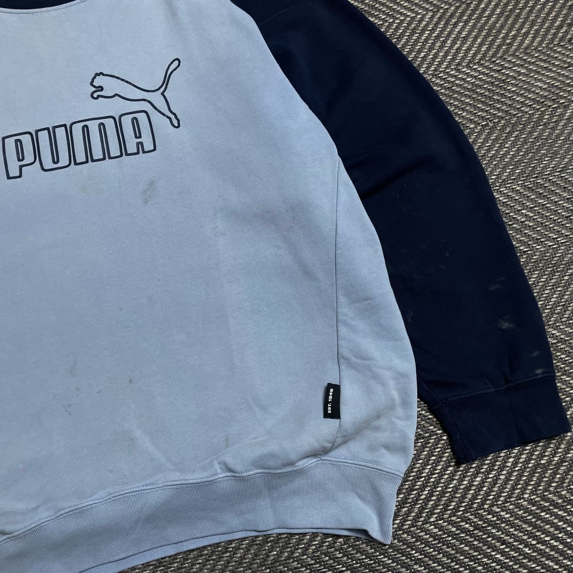 00s 푸마 올드스쿨 배색 박시핏 스웻 맨투맨o 5381 상품이미지2