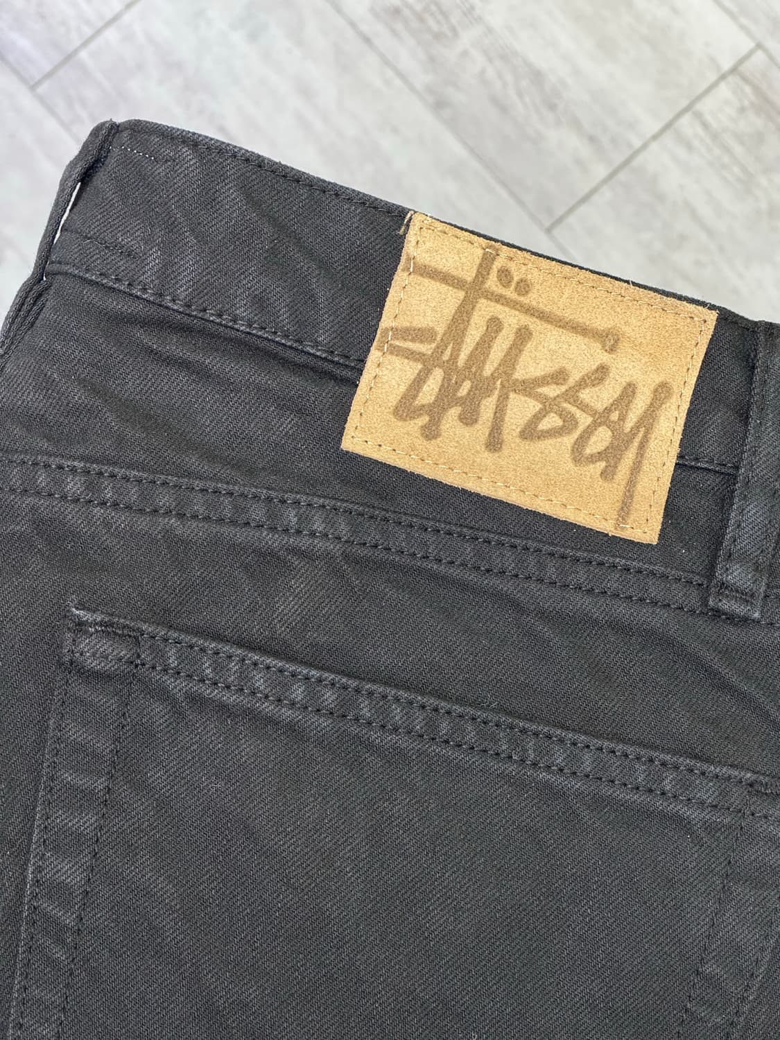 [32] 스투시 클래식 진 오버다이드 블랙 상품이미지6