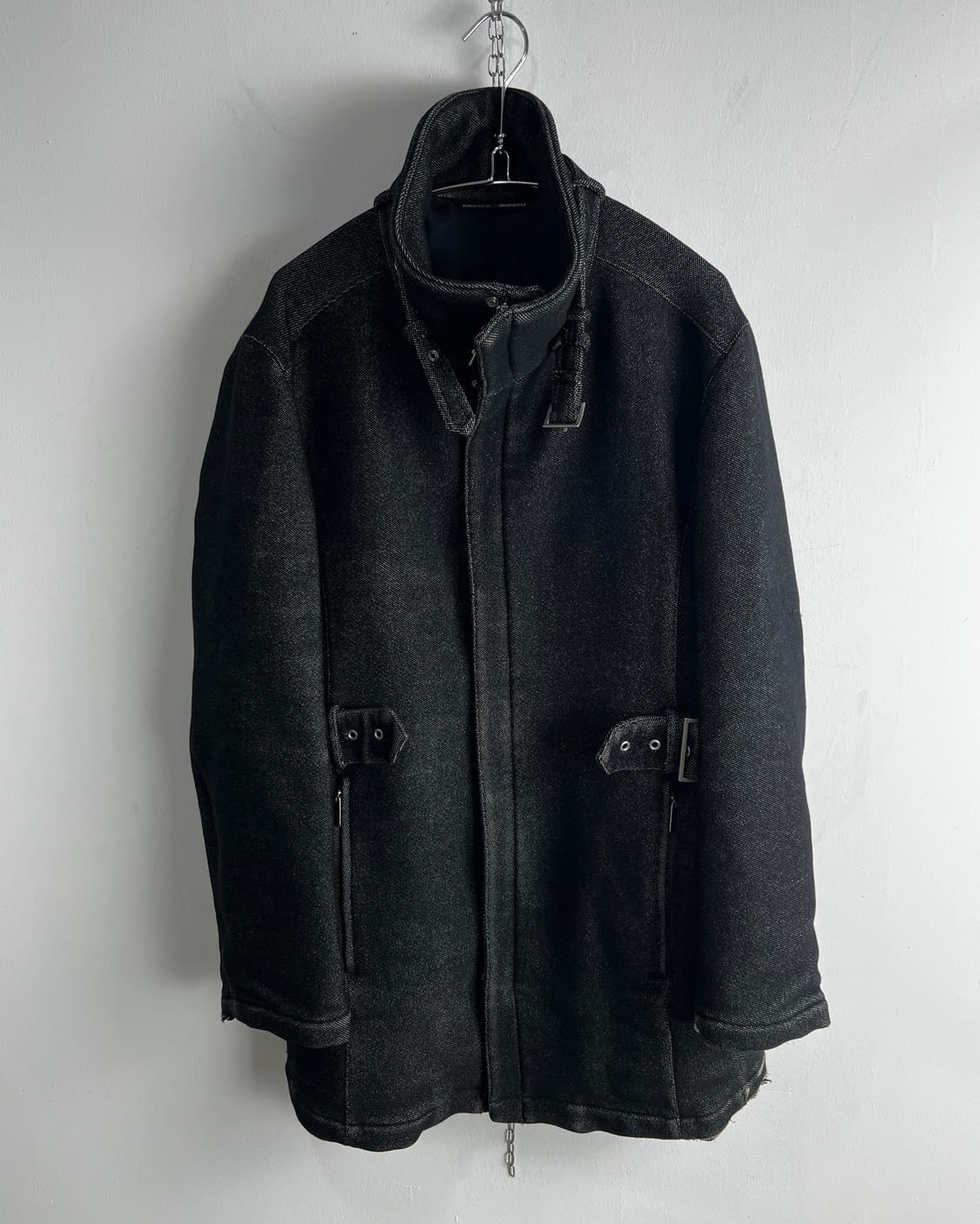 장 폴 고티에 옴므 오브젝트 하이넥 울 코트 상품이미지2