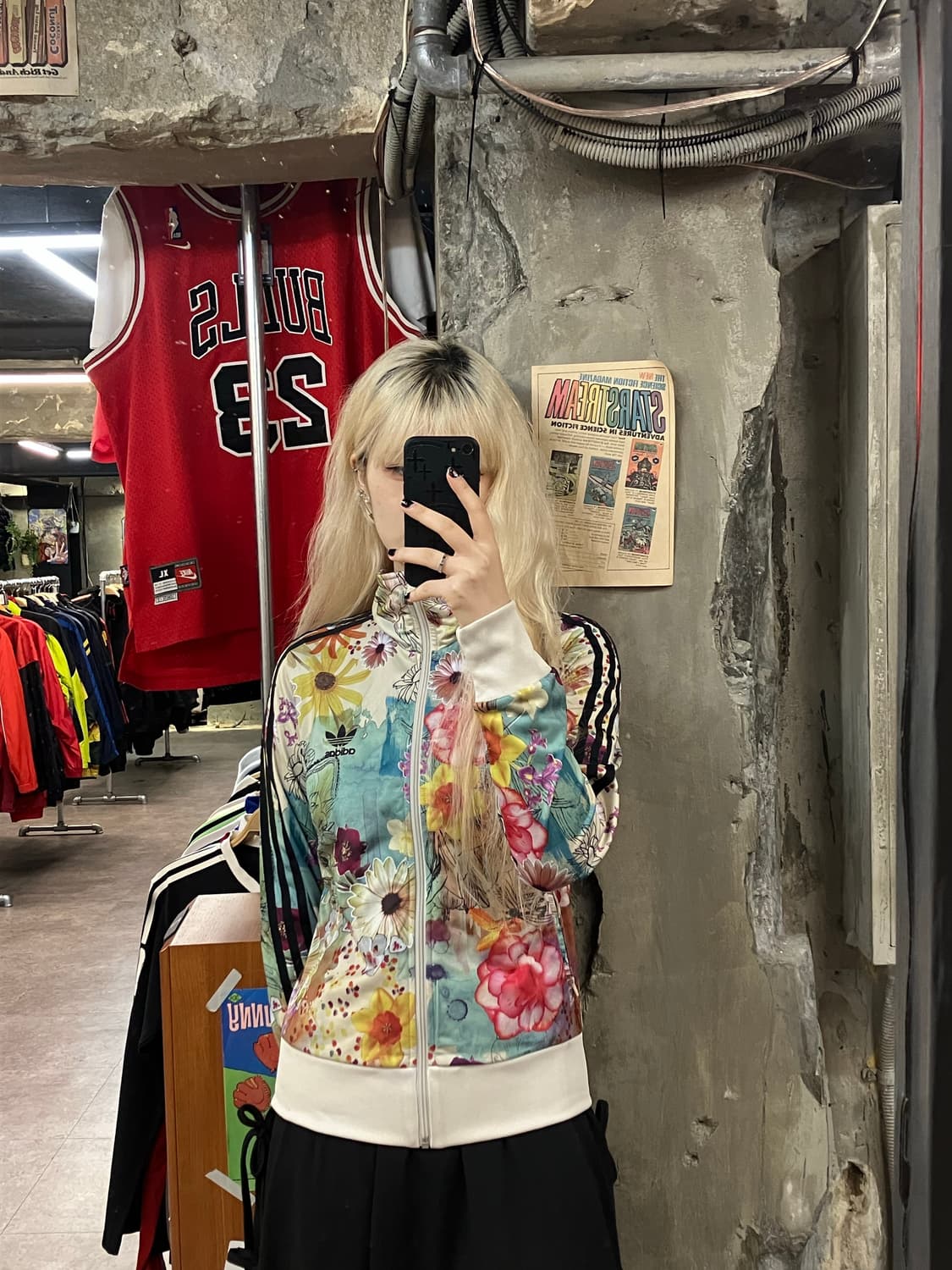 아디다스 파이어버드 플라워 트랙탑져지 S   상품이미지2