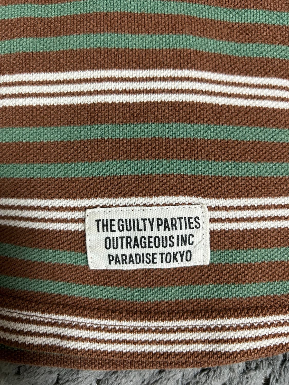 [L] 와코마리아 보더 포켓티 상품이미지4