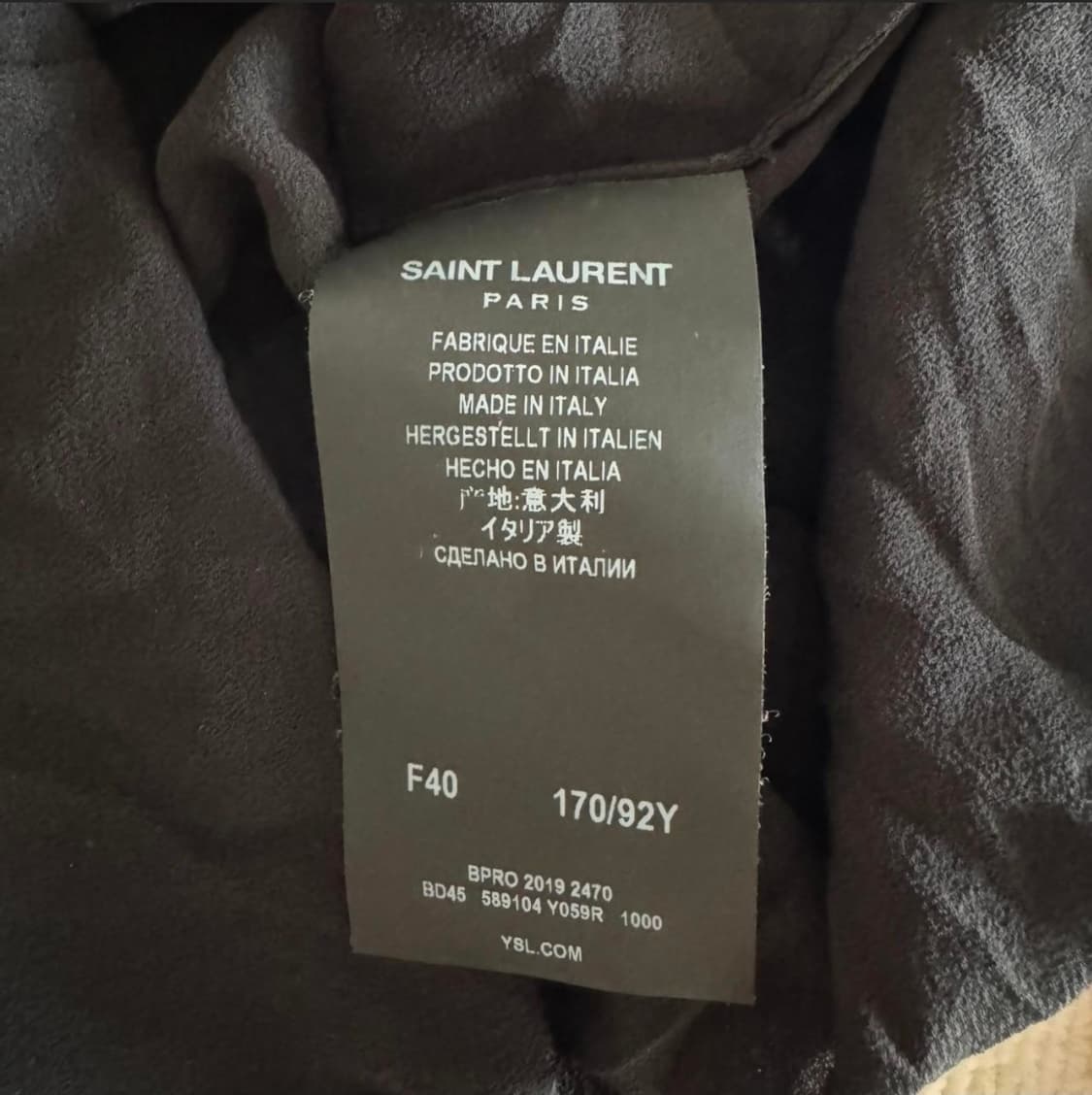 생로랑 타이 블라우스 상품이미지5