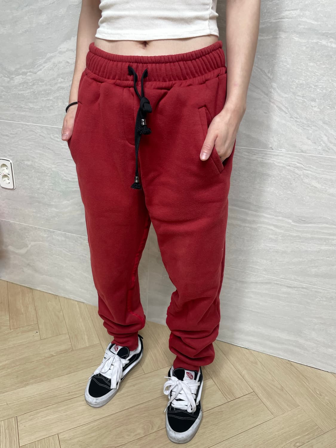 오메르타 마룬 조거팬츠 (m 29-31사이즈) 상품이미지1