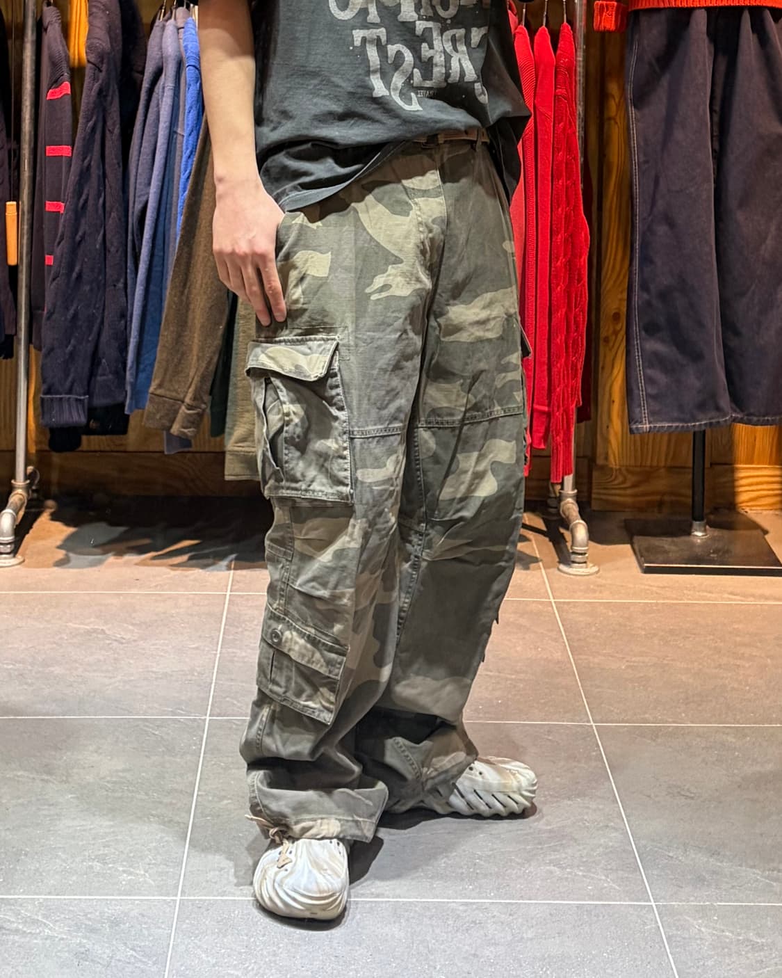 38in 카모플라주 4포켓 파라수트 카고팬츠 상품이미지1