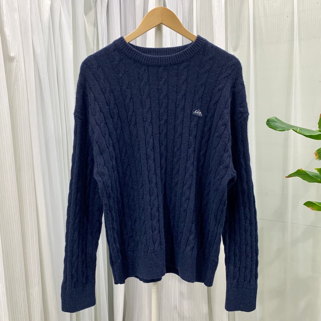 빈티지 Lee 울혼방 케이블 라운드 니트 1762 상품이미지1