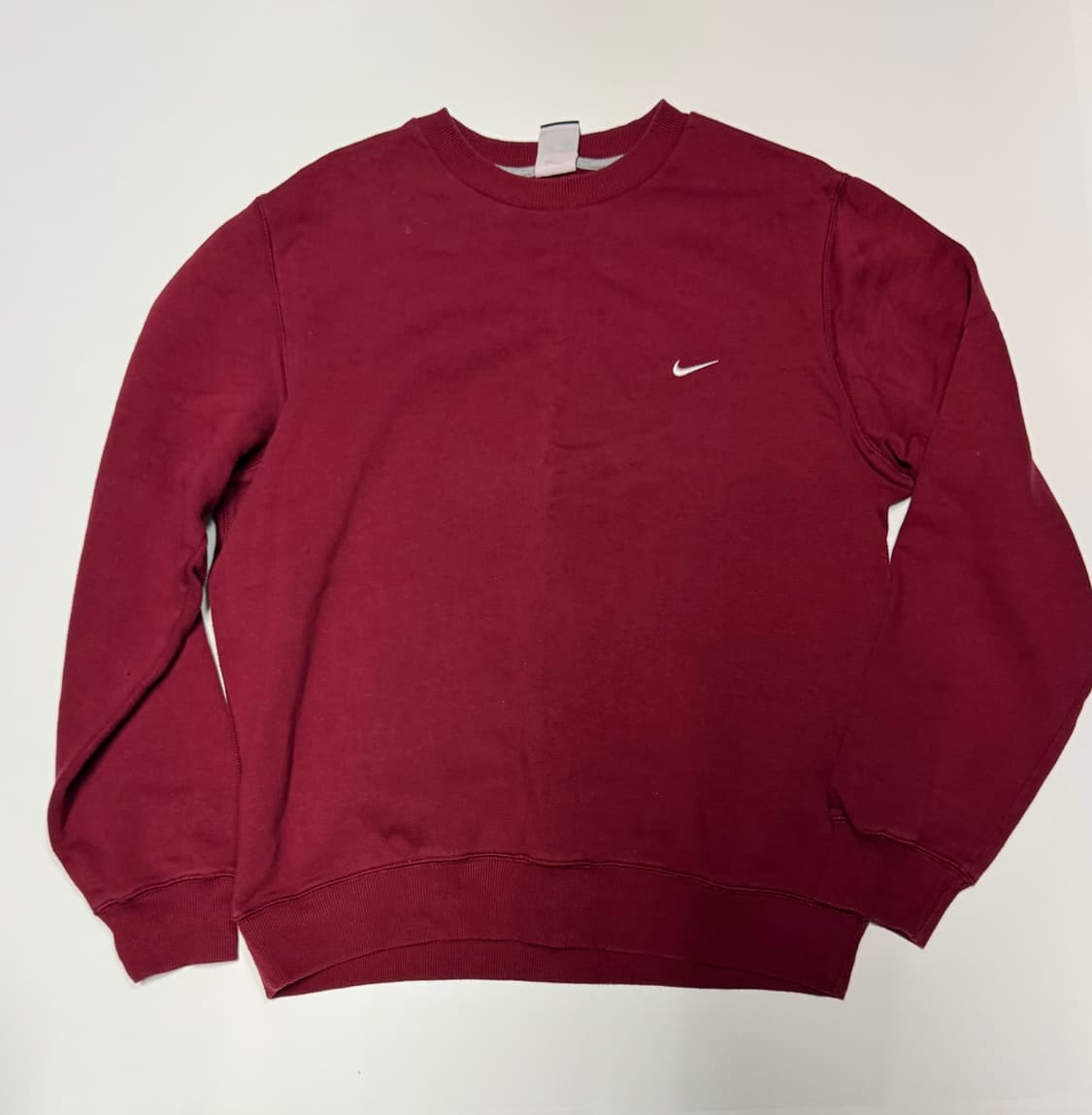 나이키 올드스쿨 이쁜 버건디 스웻 맨투맨 L 상품이미지1