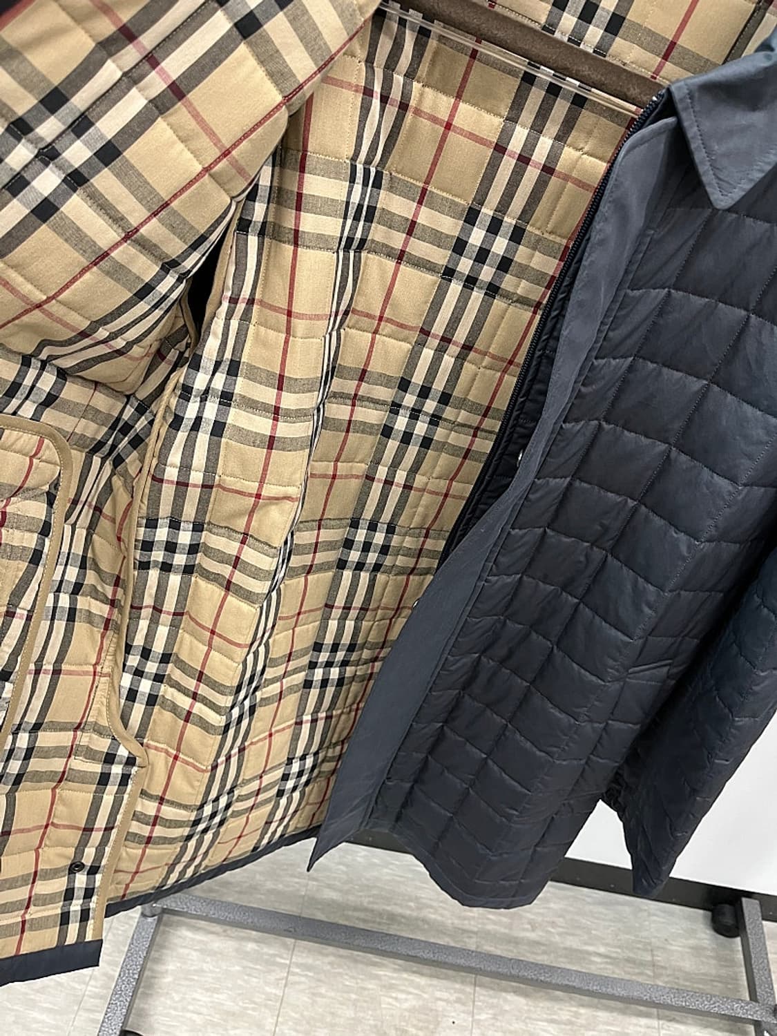 105) 버버리 런던 왁스 퀼팅자켓  상품이미지5