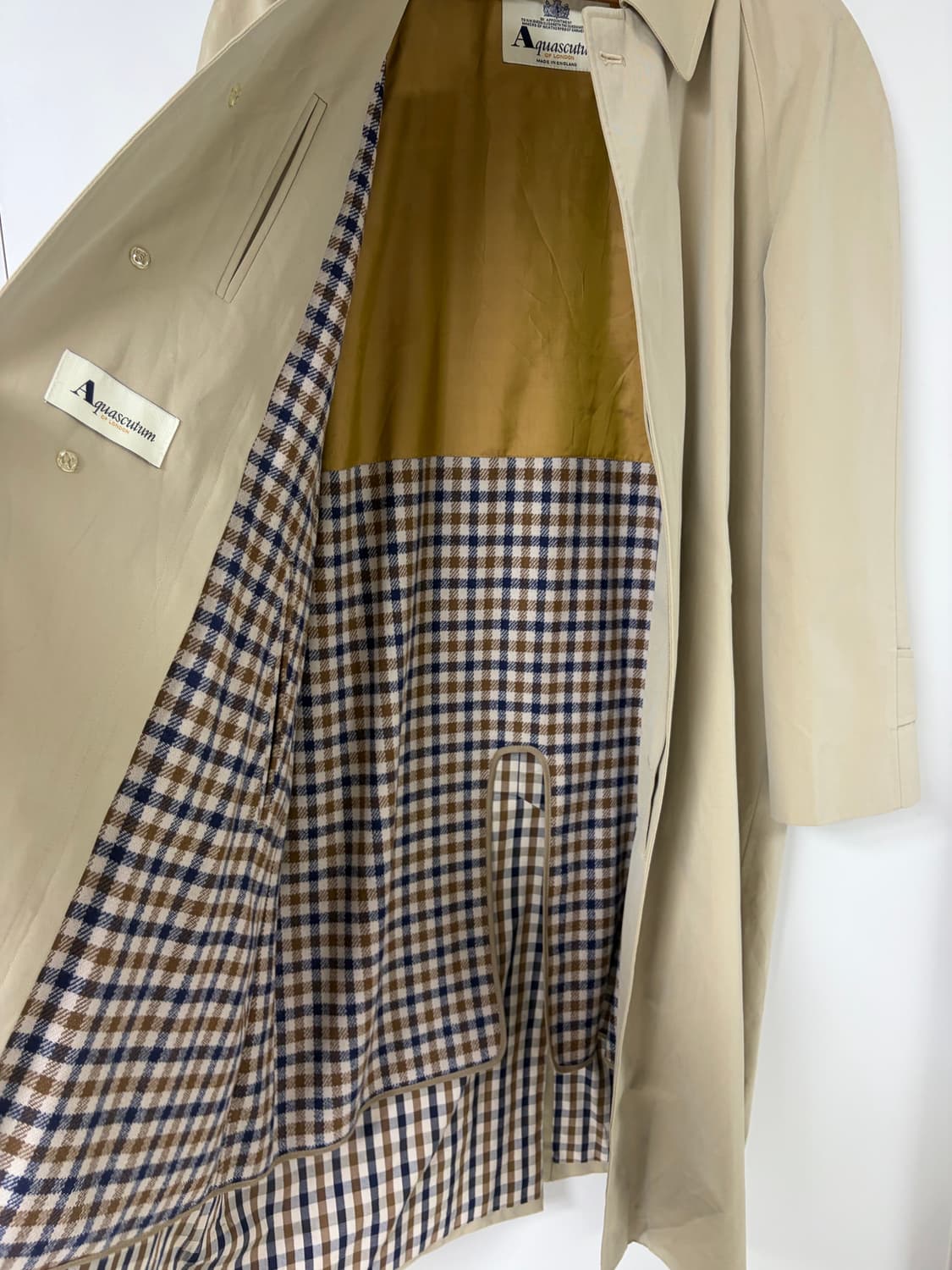 아쿠아스큐텀 Aquascutum 영국제 발마칸 코트  상품이미지7