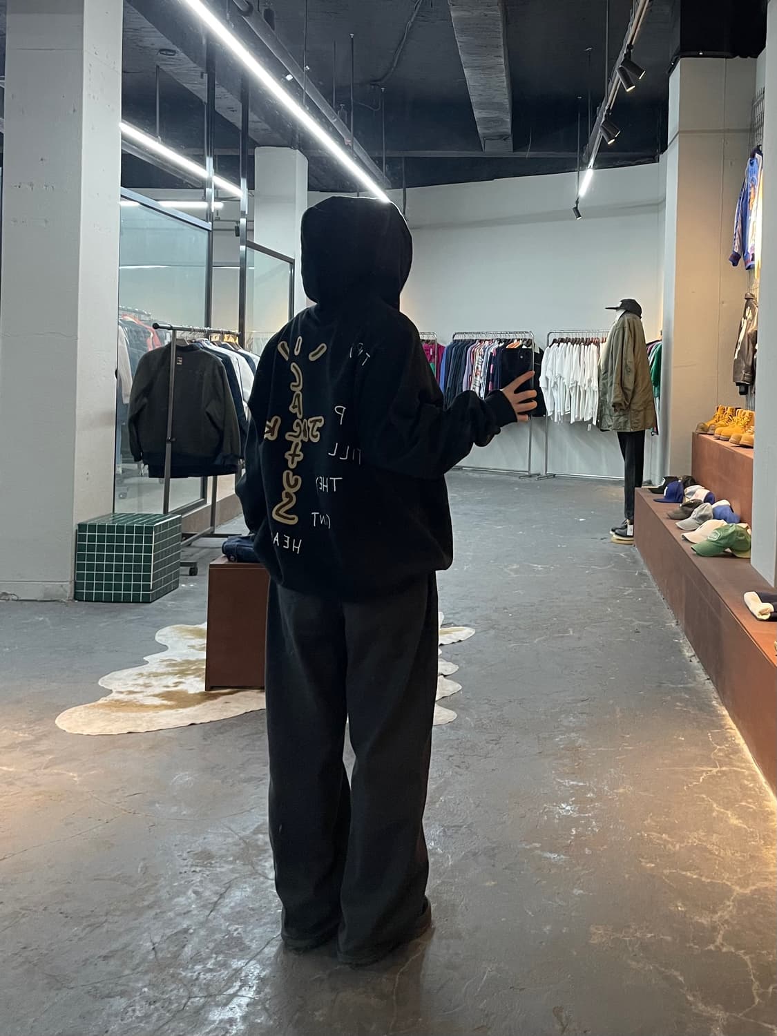 트래비스스캇 머천다이즈 블랙 후드티 H2132 상품이미지2