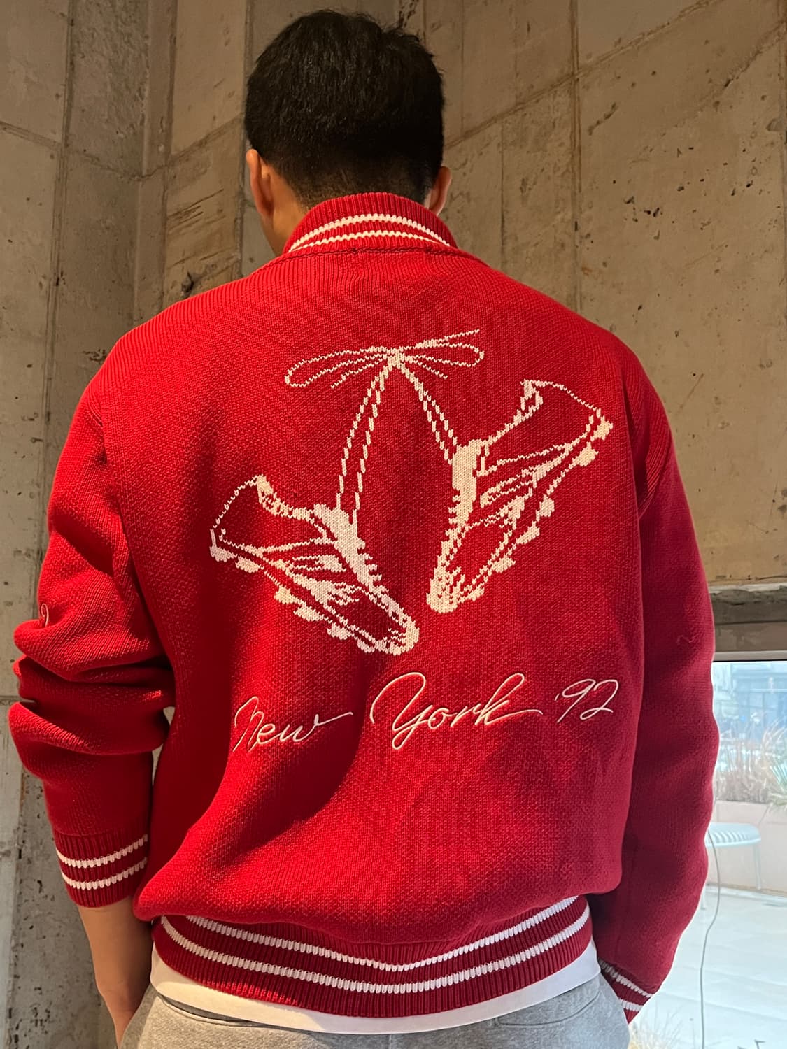 Dear Ermina 풋볼 가디건 스웨터 M 상품이미지3