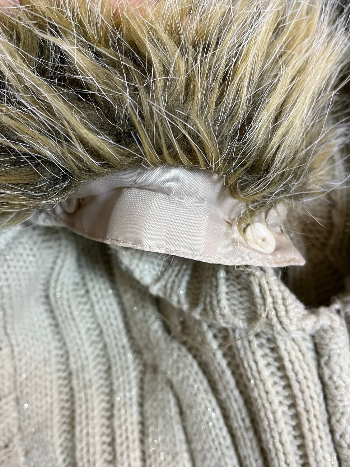 vintage fur knit hoodie 상품이미지5