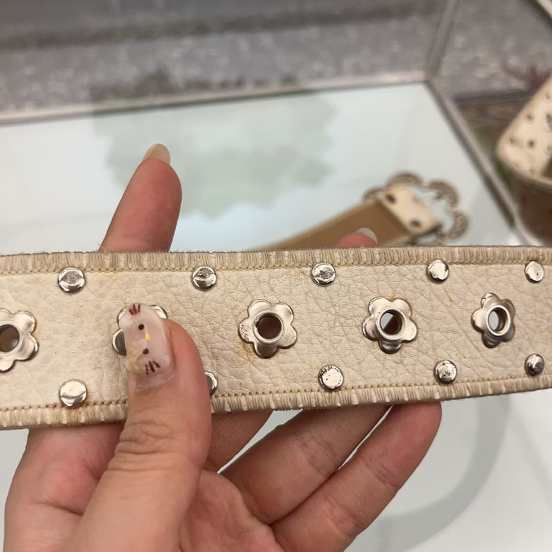 빈티지 Y2K 플라워 벨트 C06369 상품이미지3