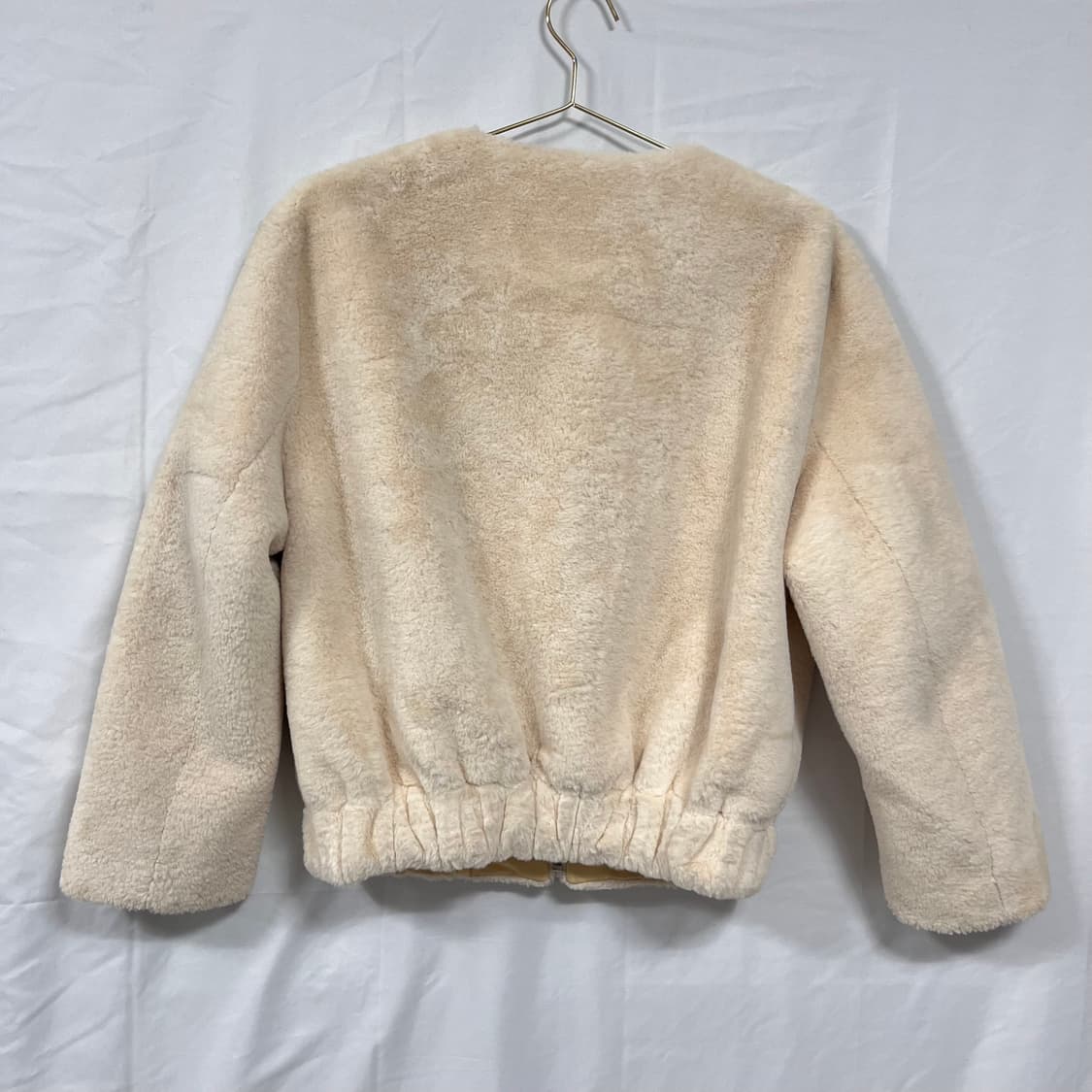 산드로(SANDRO) 양가죽 배색 털 자켓 상품이미지2