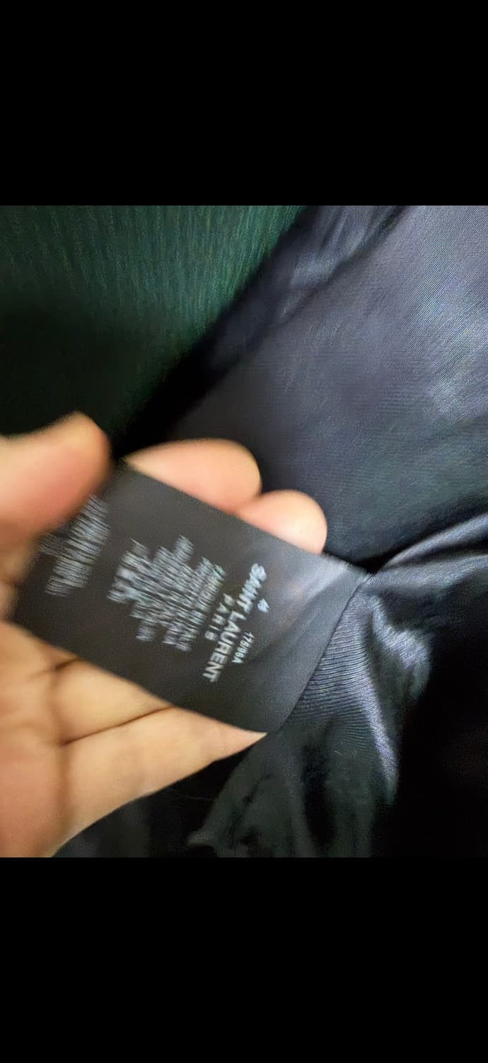 (48) 생로랑 테디 바시티 자켓 그린 상품이미지5