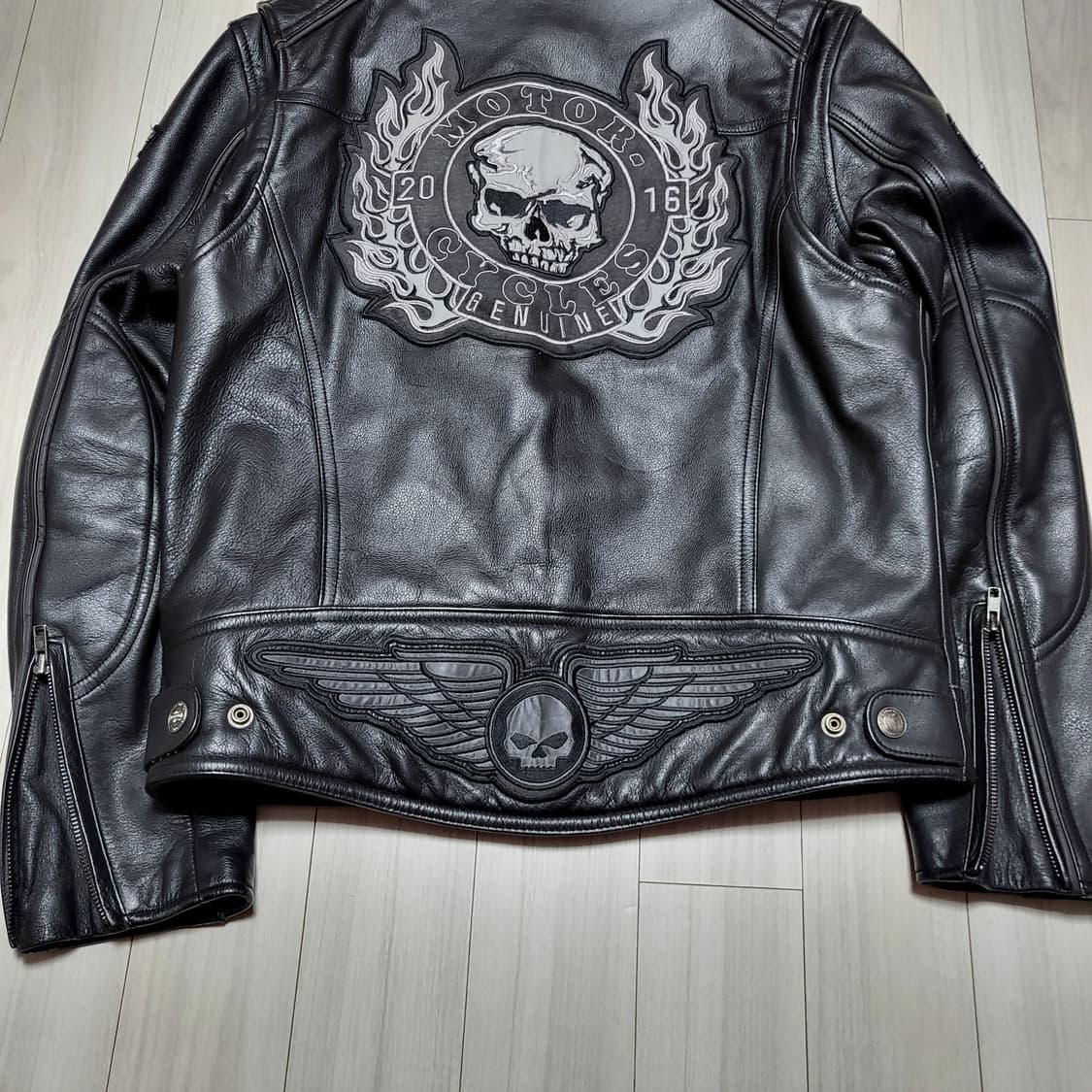 (m) 할리데이비슨 패치 다크호스 가죽 자켓 상품이미지7